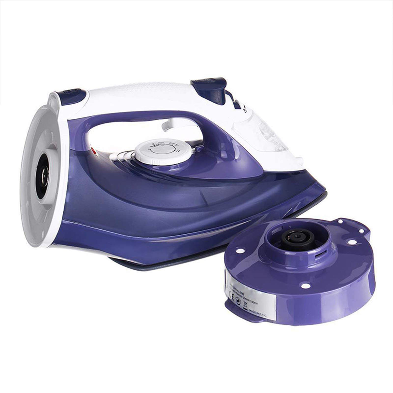 Fer à vapeur sans fil 2400W évite les taches d'eau avec sa semelle anti-goutte