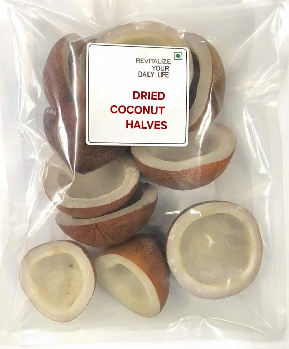 Copra Dry Coconut Dry Copra, Sun Dried, Support weight management, Suitable for vegetarians - 500 gm