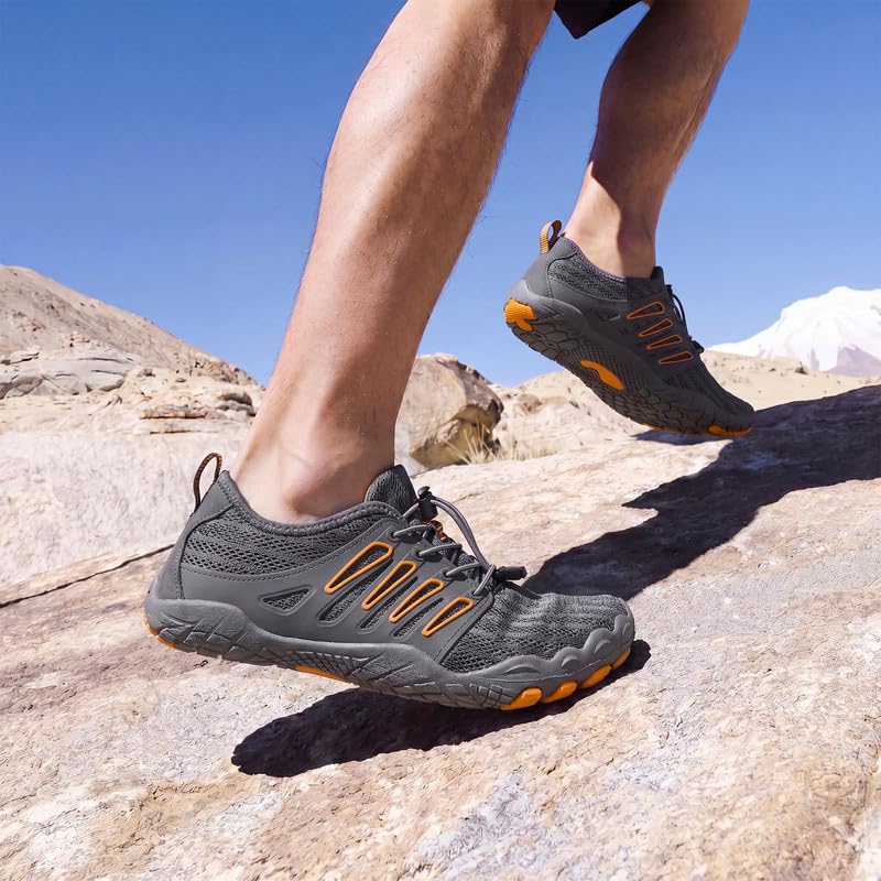 Image of Hike Barefoot Water Shoes for Women Men Footwear, Quick Dry Wide Toe Box Pro Beach Swim Athletic Sports Shoes, Non-Slip Lightweight Aqua Shoe for Pool Hiking Walking Kayaking Diving Surfing