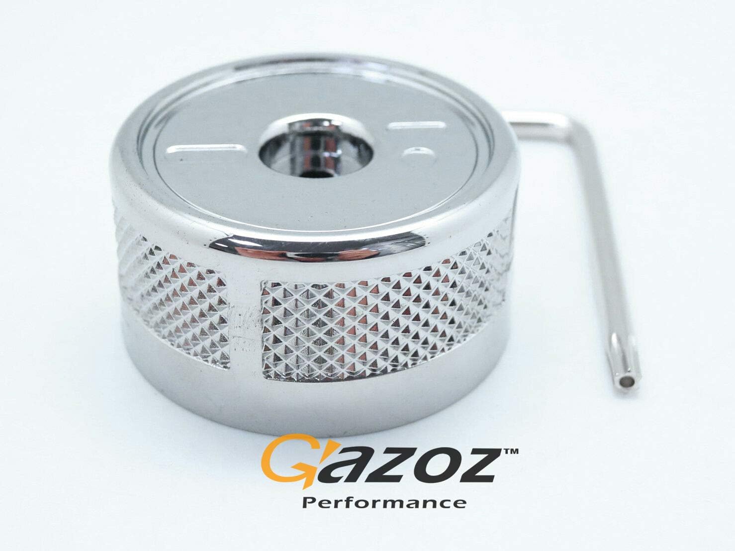 Autobiography Style Rotary Gear Shift Selector Knob Chrome Compatible with Range Rover L405 2011-2016