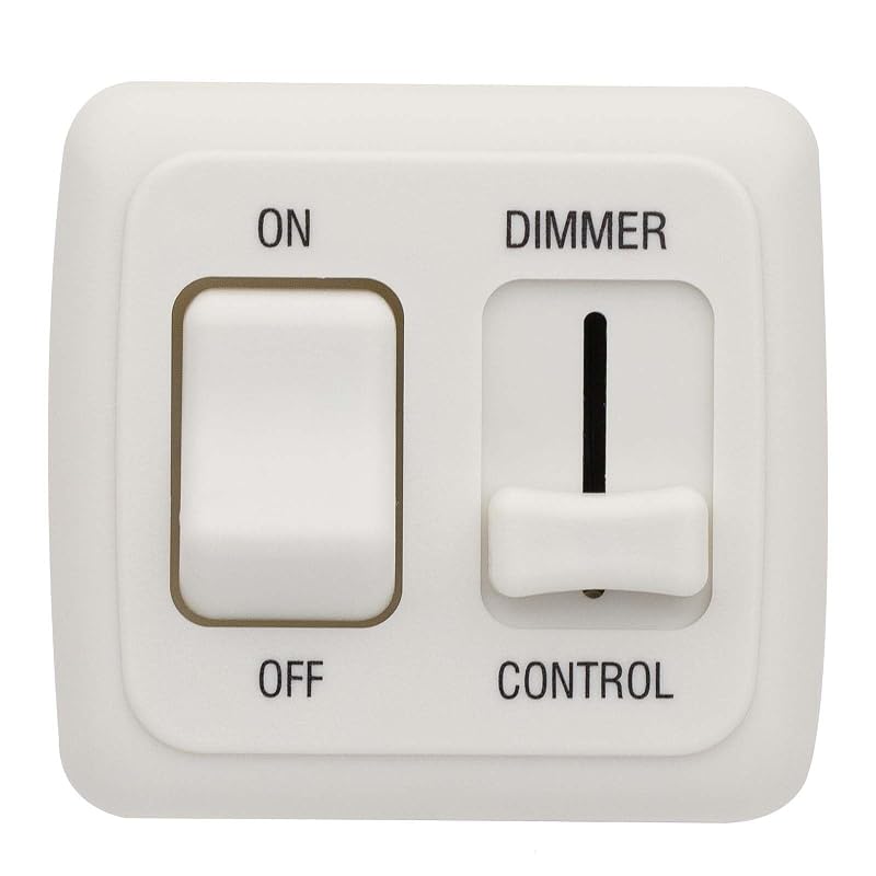 Interruptor dimmer de luz LED 12 V DC FBULWSEC com chave liga/desliga – 1 unidade
