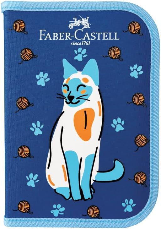 Estojo Escolar Completo Coleção Pets Faber-Castell - Gato