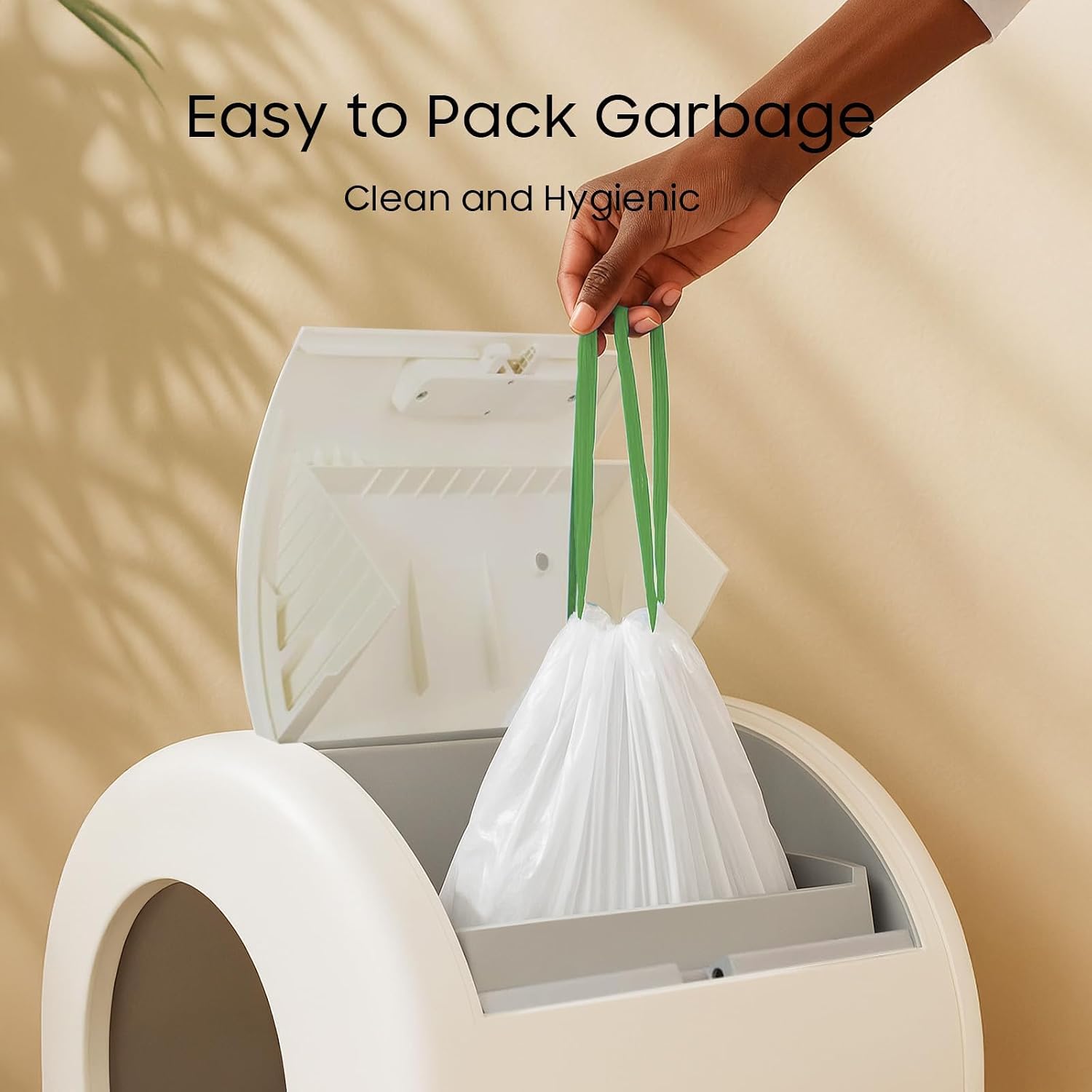 50 Count Cat Litter Bag Liners, Only Compatible with MW-SC01/SC02/SC09/LR01 Meowa Self-Cleaning Cat Litter Box, Thick Leakproof, 18" x 12.6" image 5