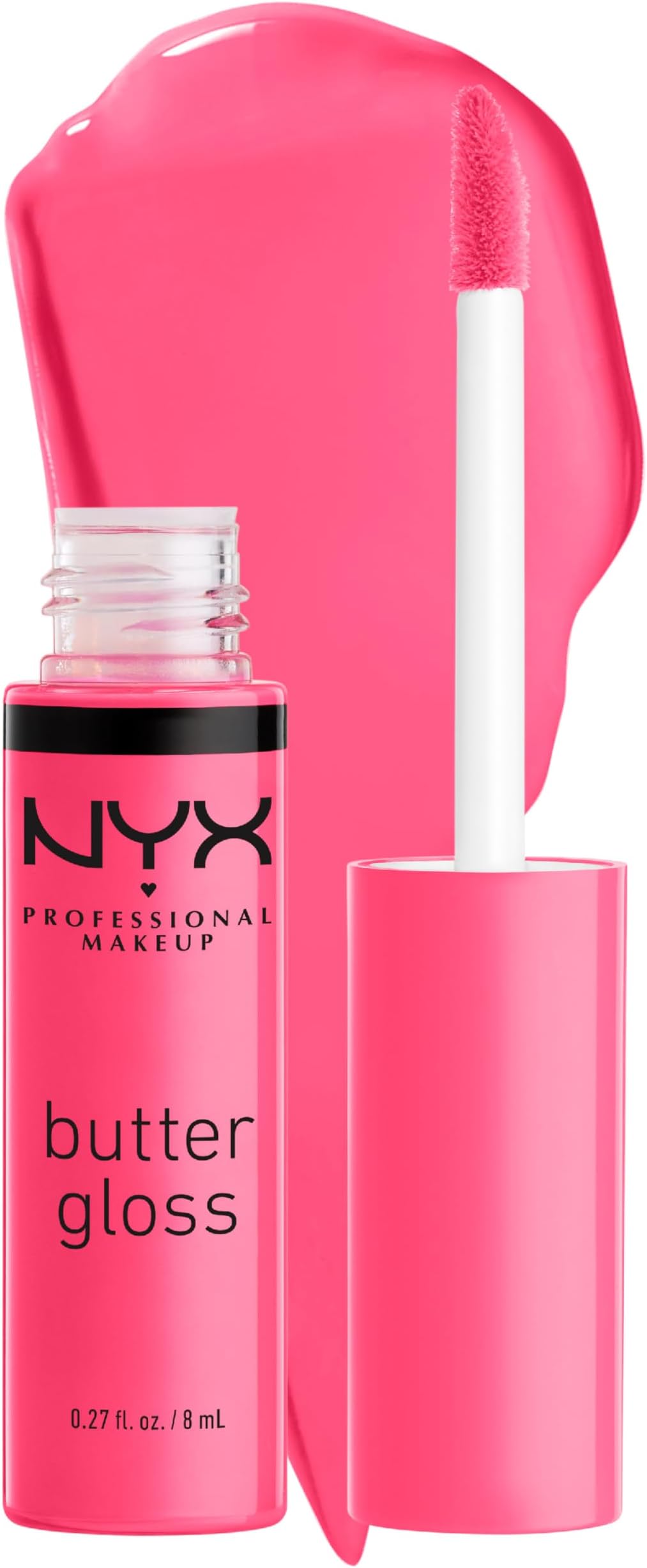 Nyx Professional Makeup Butter Lip Gloss, Sheer Finish - Peaches and Cream, 8ml