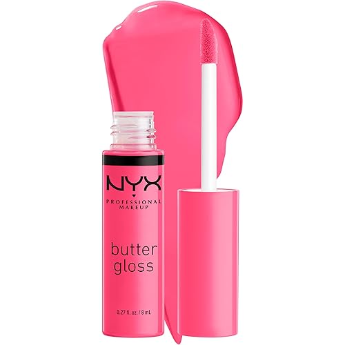 NYX PROFESSIONAL MAKEUP Butter Gloss, Non-Sticky Lip Gloss - Peaches & Cream (Pink Coral)
