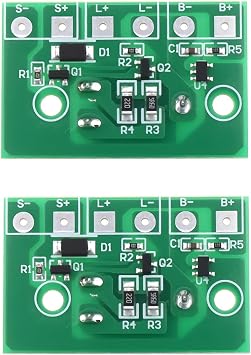 2Pcs 3.7V Solar Lamp Controller Module with Switch Suitable for Solar Lights