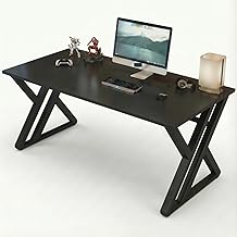 TEKAVO Jimmy Study Table for Home & Office Wooden | Office Table for Work from Home | Gaming Workstation Desk with Heavy Duty Metal | 150 cm Table | Black