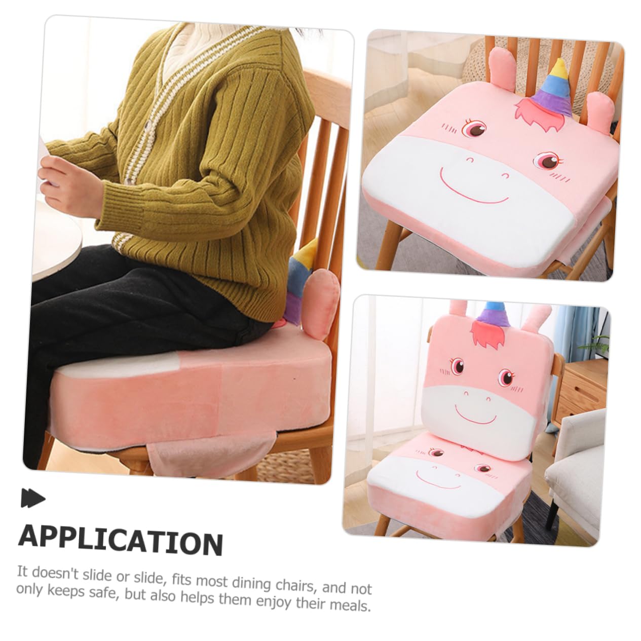 TOPBATHY Seggiolino Rialzato Per Sedia Da Pranzo Seggiolino Rialzato Per Uso Domestico Cuscino Per Aumentare Altezza Della Sedia Adatto Per Mangiare Disegnare Scrivere o Giocare