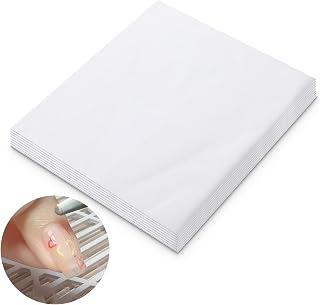 100Pcs Nail Dust Collector Filter Paper, Replaceable Nail Dust Collector Filters Disposable Nail Vacuum Dust Collector Nail Duster Collector Accessories for Nail Salon Nail Tech Supplies(White)