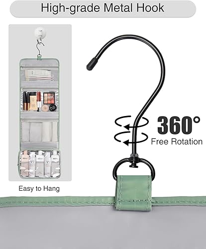 Miniatura 3 de Relavel Neceser colgante para hombres y mujeres para viajar, 01-verde, Neceser colgante para mujer