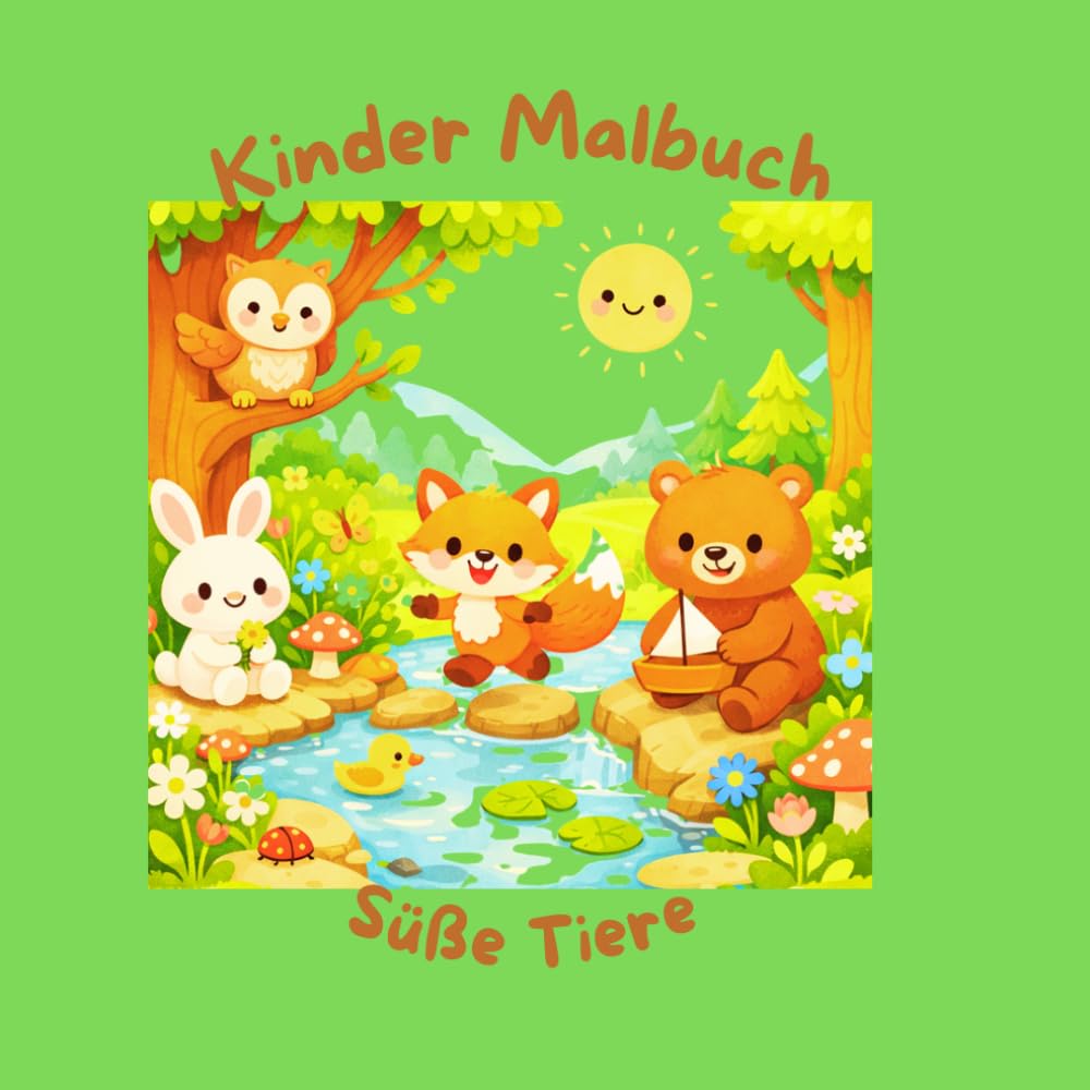 Süße Tiere: Malbuch