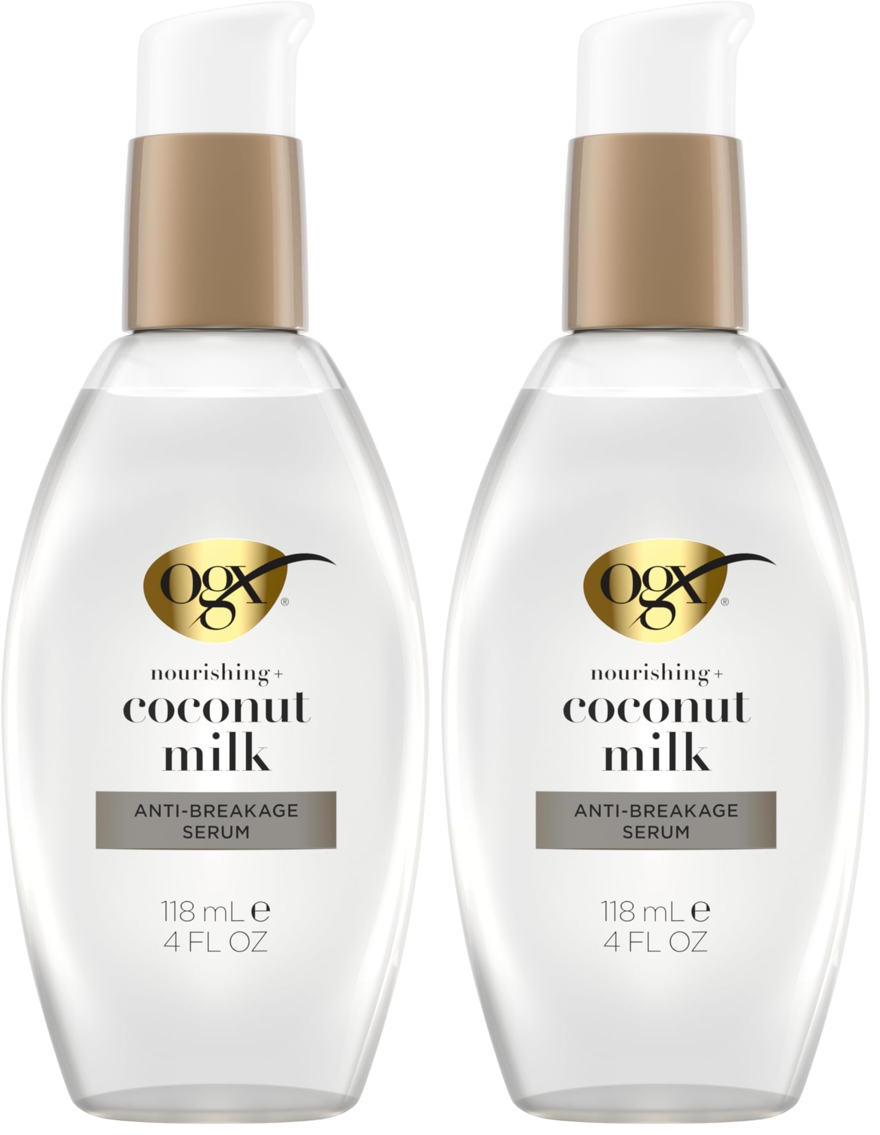 Amazon.com : OGX Nourishing + Coconut Milk Anti-Breakage Serum, 4