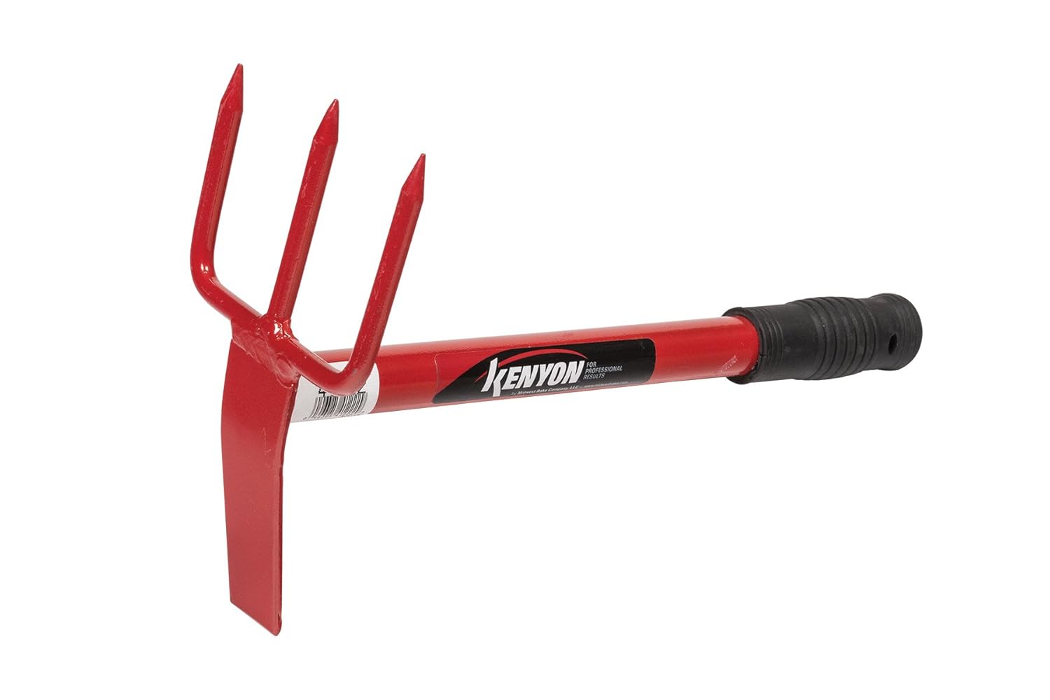 Kenyon 41222 ProGrade Steel Cultivating Mattock with 3" Wide Cultivator Fork and 1.25" Planting Head, 14" Over Length