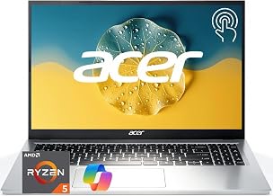 Acer Aspire 3 Touchscreen Laptop | 2026 Edition | AMD Ryzen 5 7520U CPU(beat Intel i7-1165G7) | 15.6" FHD Display | 16GB DDR5 RAM | 256GB SSD | Wi-Fi 6 | Windows 11 | Business, Study & Productivity