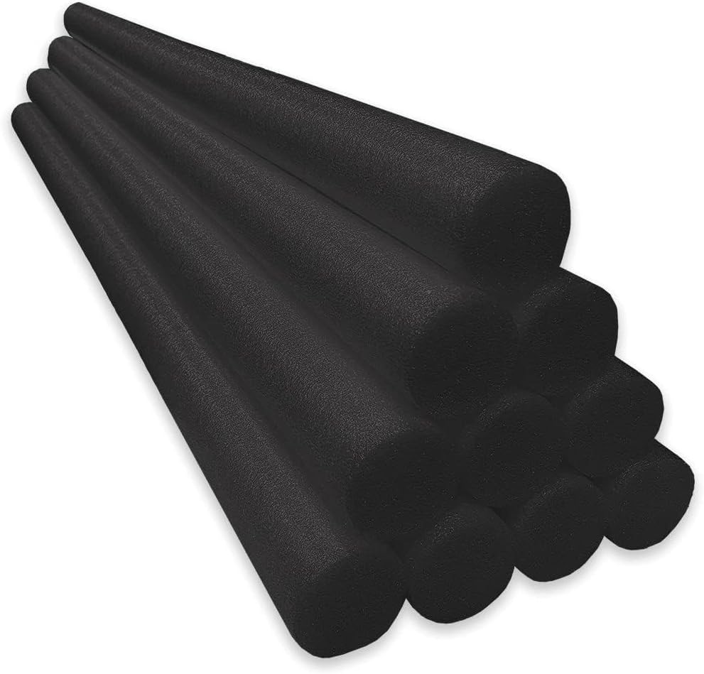 Oodles of Noodles Solid Deluxe Extra Long Pool Noodles - 10 Pack - Approx. 55 inch x 2.75 inch Durable Floating Foam Tubes - Premium Foam Noodle for Swimming, Crafts, Exercise, and Water Activities