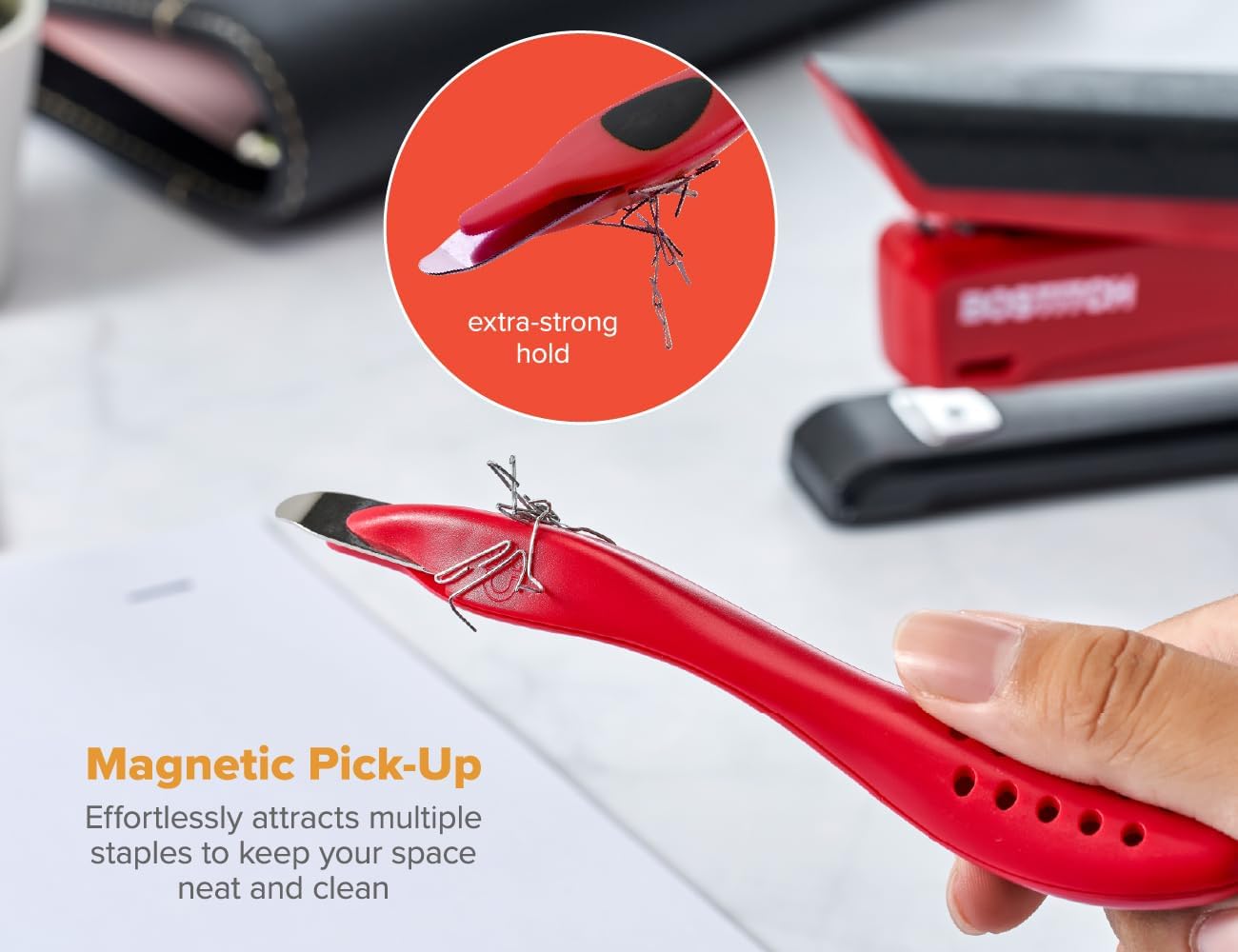 Bostitch Professional Magnetic Easy Staple Remover, Primary Colors, 3 Pack image 4