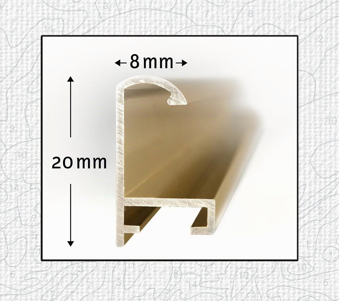 Schipper 605170704 Malen nach Zahlen, Alurahmen Quattro je 18 x 24 cm, goldglänzend ohne Glas für Ihr Kunstwerk, einfache Selbstmontage