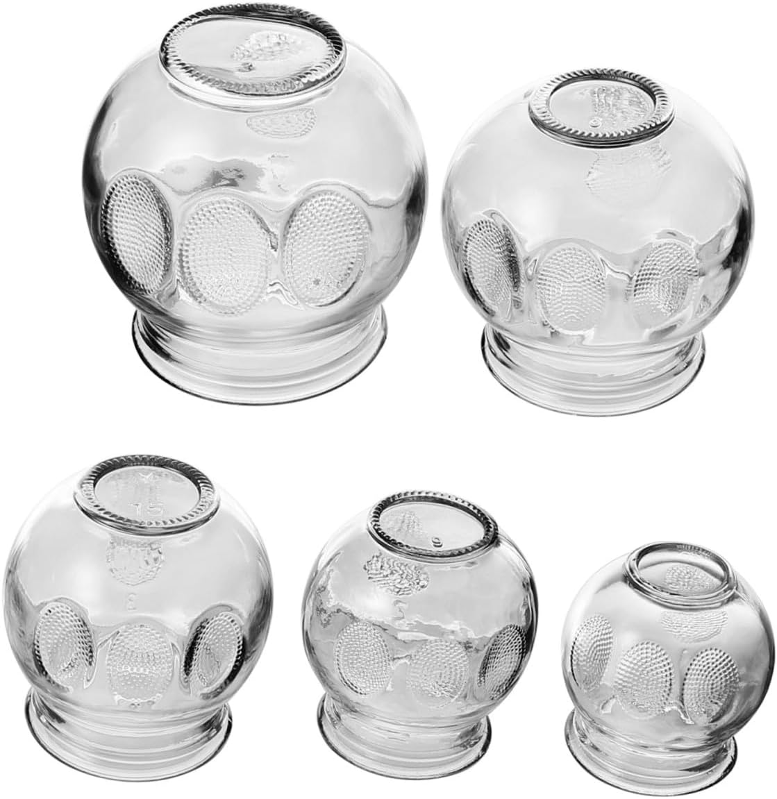 5pcs Cupping Therapy Vacuum Massager Cup Cupping Chinese Kit for Hospital Home