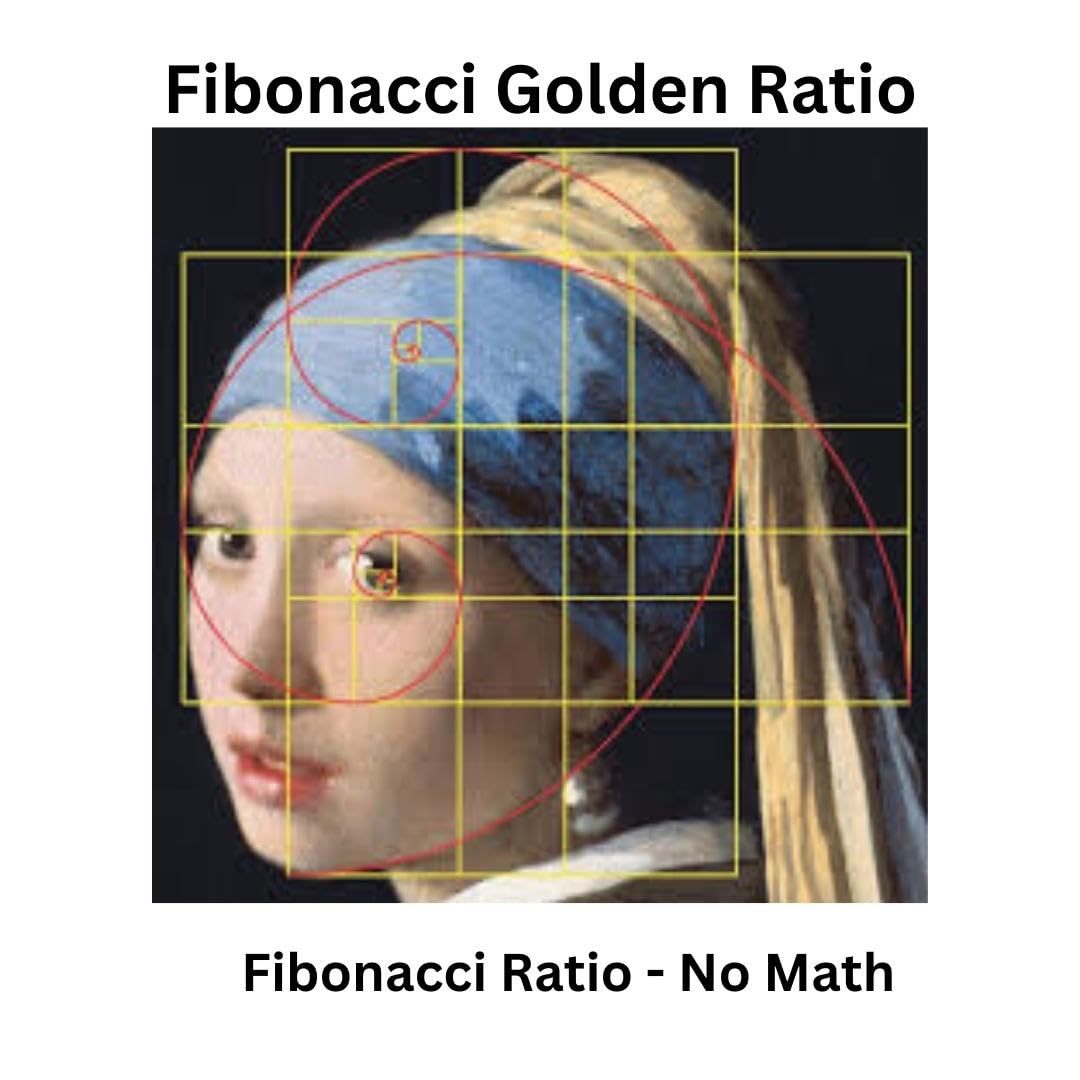 12" No-Math Fibonacci Ruler — Flexible Clear PETG | Fibonacci Proportions Without Arithmetic | Drawing, Drafting and Layout | Made in Australia