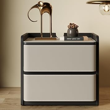 Nightstand, 2 Drawer Dresser for Bedroom, Accent Bedside Storage Cabinet/Table, Small Side Table with 2 Drawers, Bedside Furniture, Night Stand, for Bedroom, Living RoomA,50x40x50cm