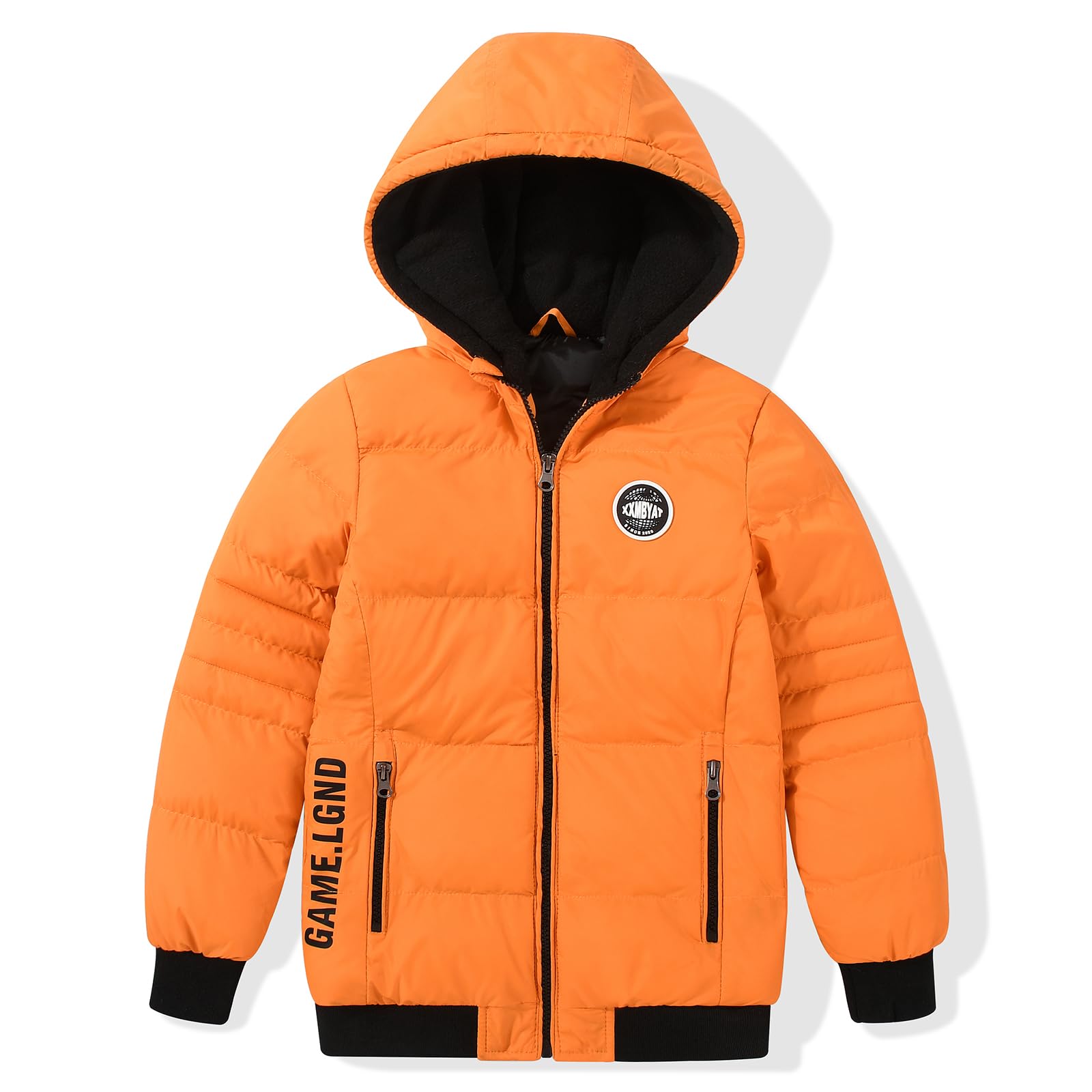 JOYSON Piumino leggero per bambini, alla moda, casual, impermeabile, imbottito, antivento, invernale, per la scuola