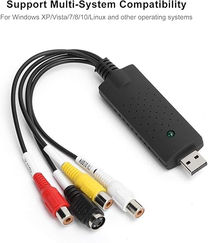 Miniatura 4 de PUSOKEI Tarjeta de captura USB 2.0 AV/Composite y SVideo Audio Tarjeta de captura de vídeo Tarjeta de recogida de vídeo para XP/Vista/7/8/10/Linux