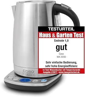 Caso WK 2200 Electric Chain 1.7L 2200W Black Stainless Steel