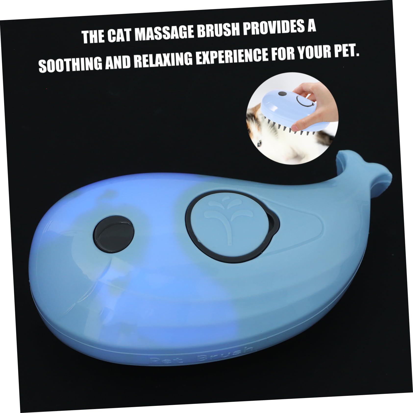Yardwe 4pièces Brosse à Vapeur Auto-nettoyante Pour Chat Outil De Toilettage Multifonctionnel Avec De Massage Pour Éliminer Poils Emmêlés Et -poils Convient Aux Et Petits Animaux