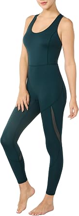 Women Racerback Yoga Jumpsuit, Butt Lifting Backless