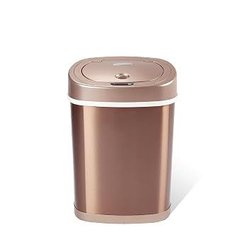 Nine Stars DZT-15-9GD Small Trash Can Gold