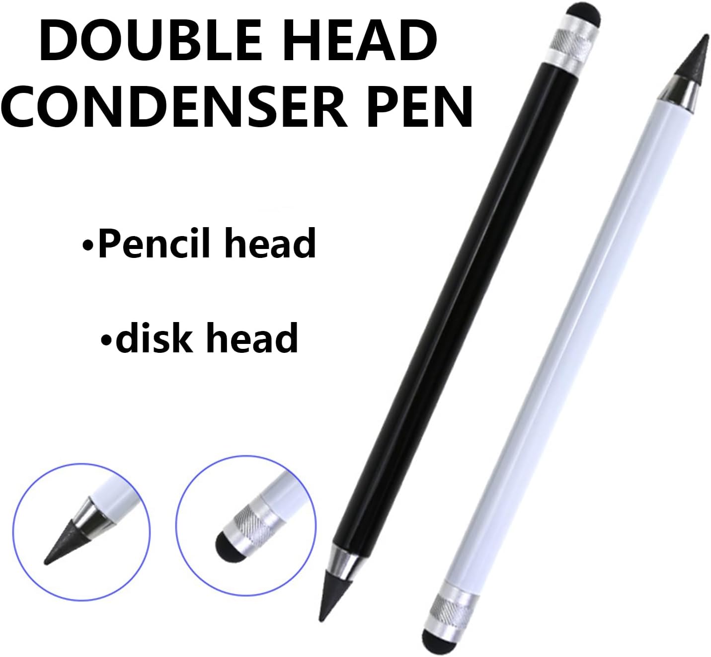 Portable Pens Capacitive Disc Tip Pen for Phone Tablet, White image 4