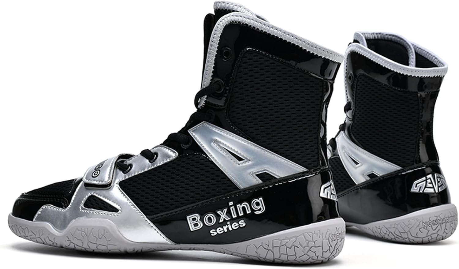 Men Women Wrestling Shoes High Top Boxing Sneakers Boys & Girls Fighting Shoes Powerlifting Bodybuilding Boots