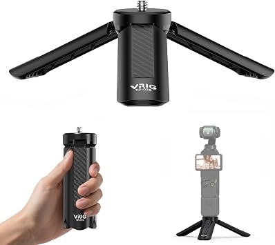 VRIG TP-05S Mini Tripod with 1/4" Screw, Compact Mini Camera Tripod