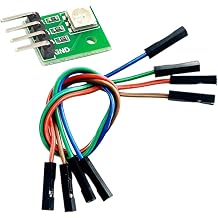 Full Color LED Module Board, 3.3-5V with Onboard Resistor, Four Wire Cable, Controller Lighting Component for Coding Lab