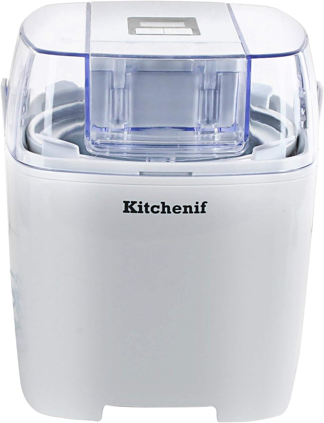 Kitchenif Digital Ice Cream Sorbet Slush & Frozen Yoghurt Maker Machine White 1.5 ltr (1.5 Ltr)