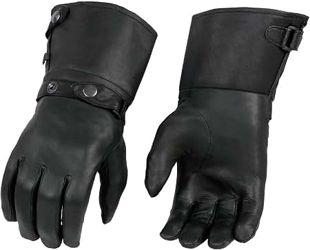 Amazon.com: Goldtop Black Leather British Sheepwool Lined