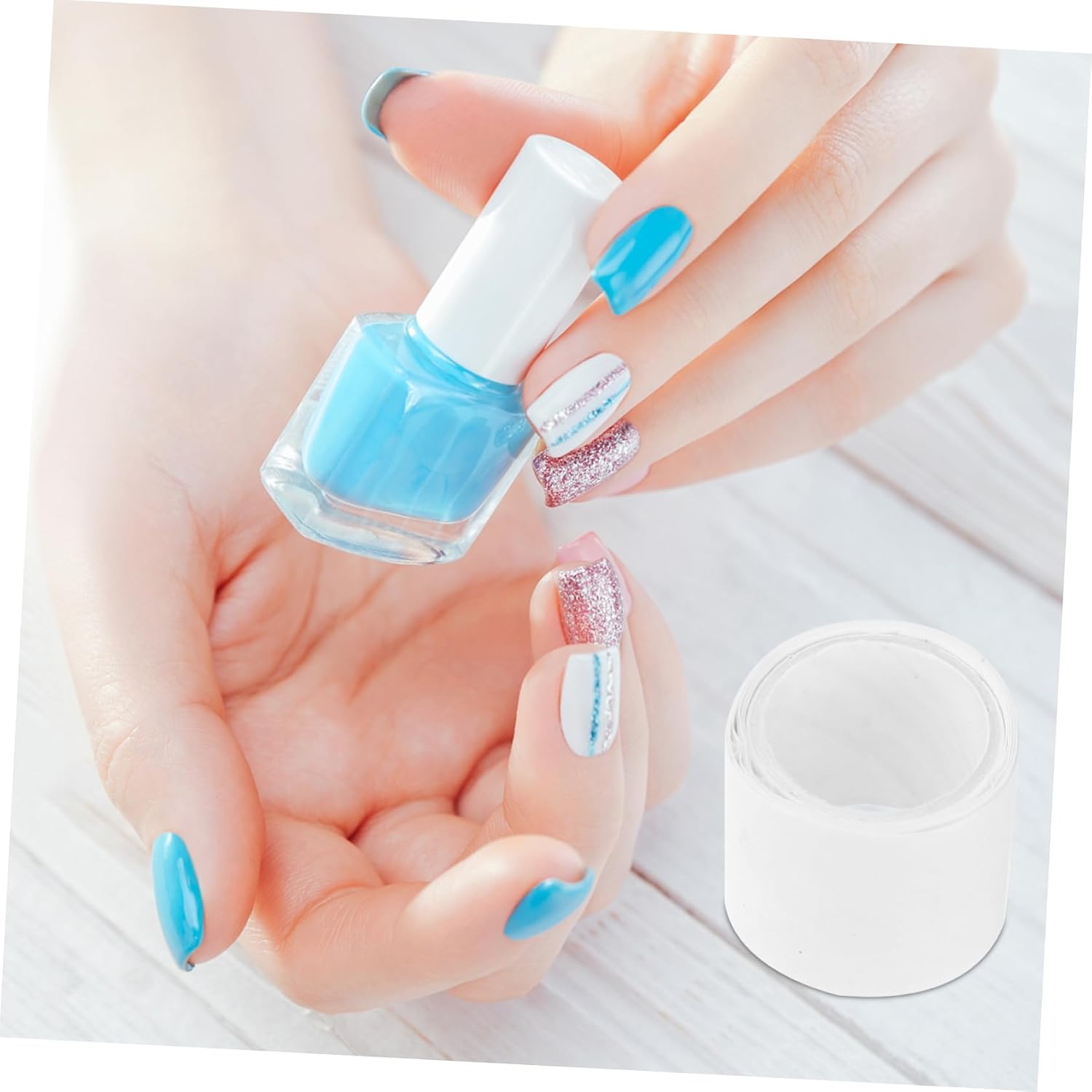 Silk Nail Wrap Fingernail Reinforcement Nail Art Tools 3x3cm Size Easy Peel Stick