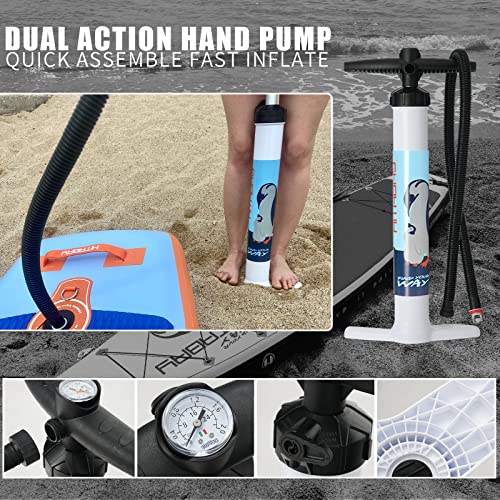 Inflatable Stand Up Paddle Board With Premium Sup Accessories, 9'6"/10'6"/11' Isup For Youth & Adults, Durable Ultra-Light Paddleboard Yoga Board Traveling Board For Surfing (11" Penguin) #TOP24