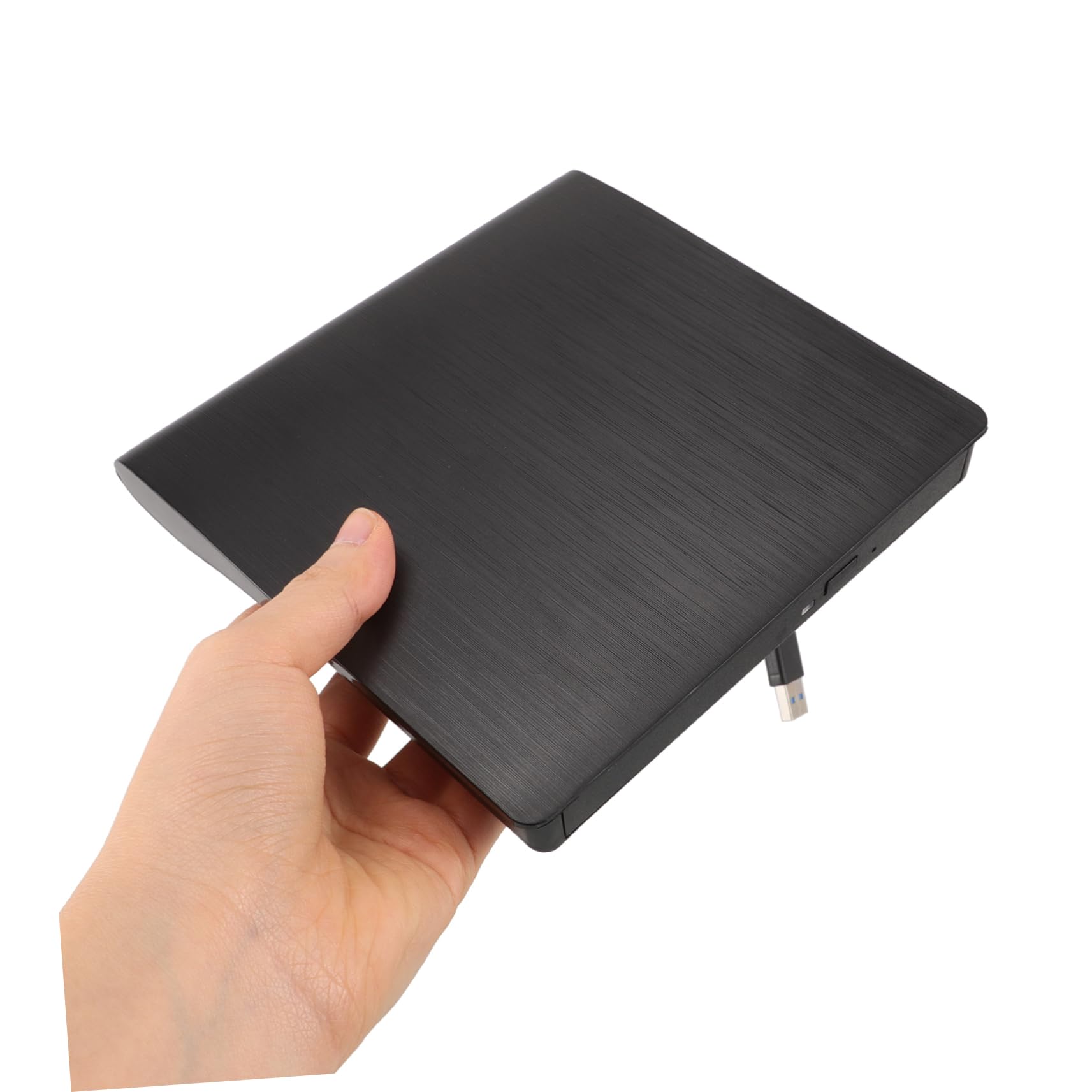 POPETPOP Masterizzatore Dvd Esterno USB Type-c per Desktop e Tablet Nero | Lettura CD e Dvd, Trasferimento Dati Veloce, Plug And Play, Struttura in Plastica e Metallo
