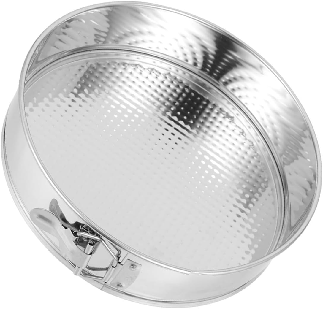 Stainless Steel Springform Cake Pan 9 Inch Removable Bottom Locking Ring Baking Mold for Cheesecake and Pudding Home Kitchen Bakeware
