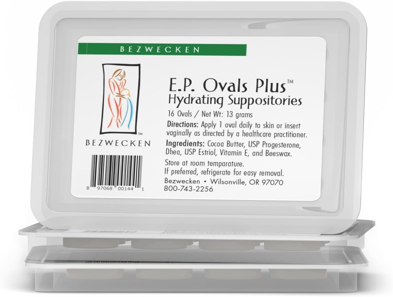 Bezwecken - E.P. Ovals Plus DHEA (3 Pack) - 16 Ovals - Same Trusted Formula, New Improved Shape - Professionally Formulated to Alleviate Vaginal Dryness in Menopausal Women