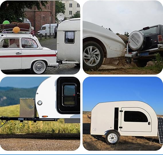 Caravan Mover Trailer Jack With Wheel, Motorized Jack Trailer RV Motor Mover, Max Capacity Load 250kg, Adjustable Height 20cm, Auti-Rust Universal Accessories For Couplings
