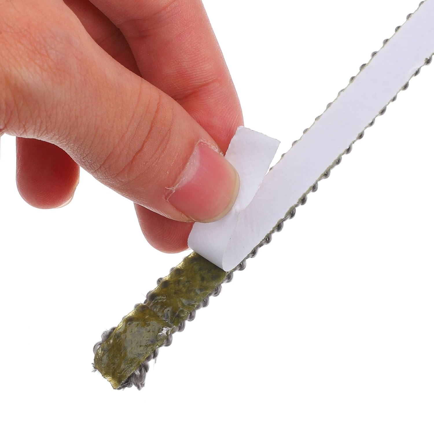 High-Temperature Resistant Fiberglass Fireplace Sealing Rope - Self-Adhesive Flat Stove Gasket Tape