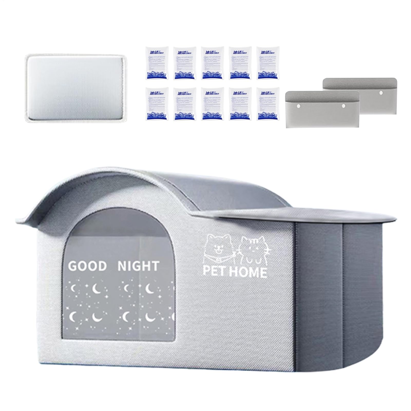 Niche rafraîchissante pour chat en toile isotherme premium haute densité