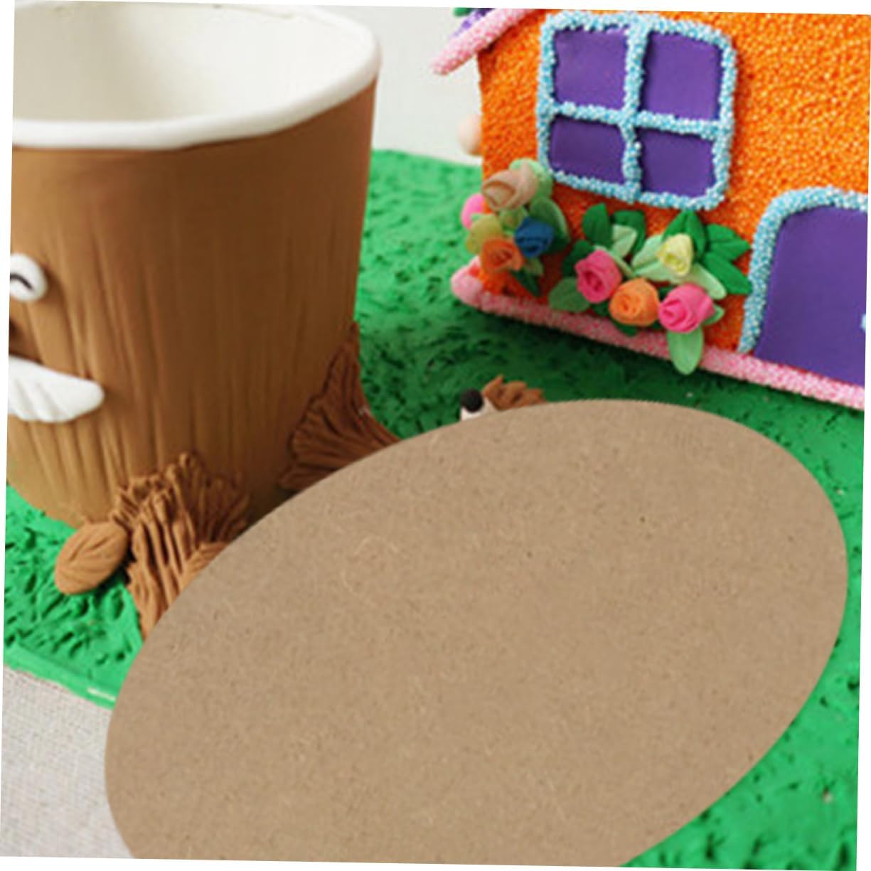 Operitacx 10pcs Natural Wood Clay Making Board Blank Pottery Craft Plate for Art Projects Lightweight Versatile Crafting for Beginners and Experienced Artists
