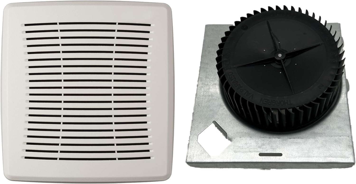 Upgraded 70 CFM 4.0 Sones Motor and Grille Bundle for Broan-Nutone Models 670, 671, 688, 689-10 Minute Upgrade Kit, No need for a professional! (70 CFM / 4.0 Sones)