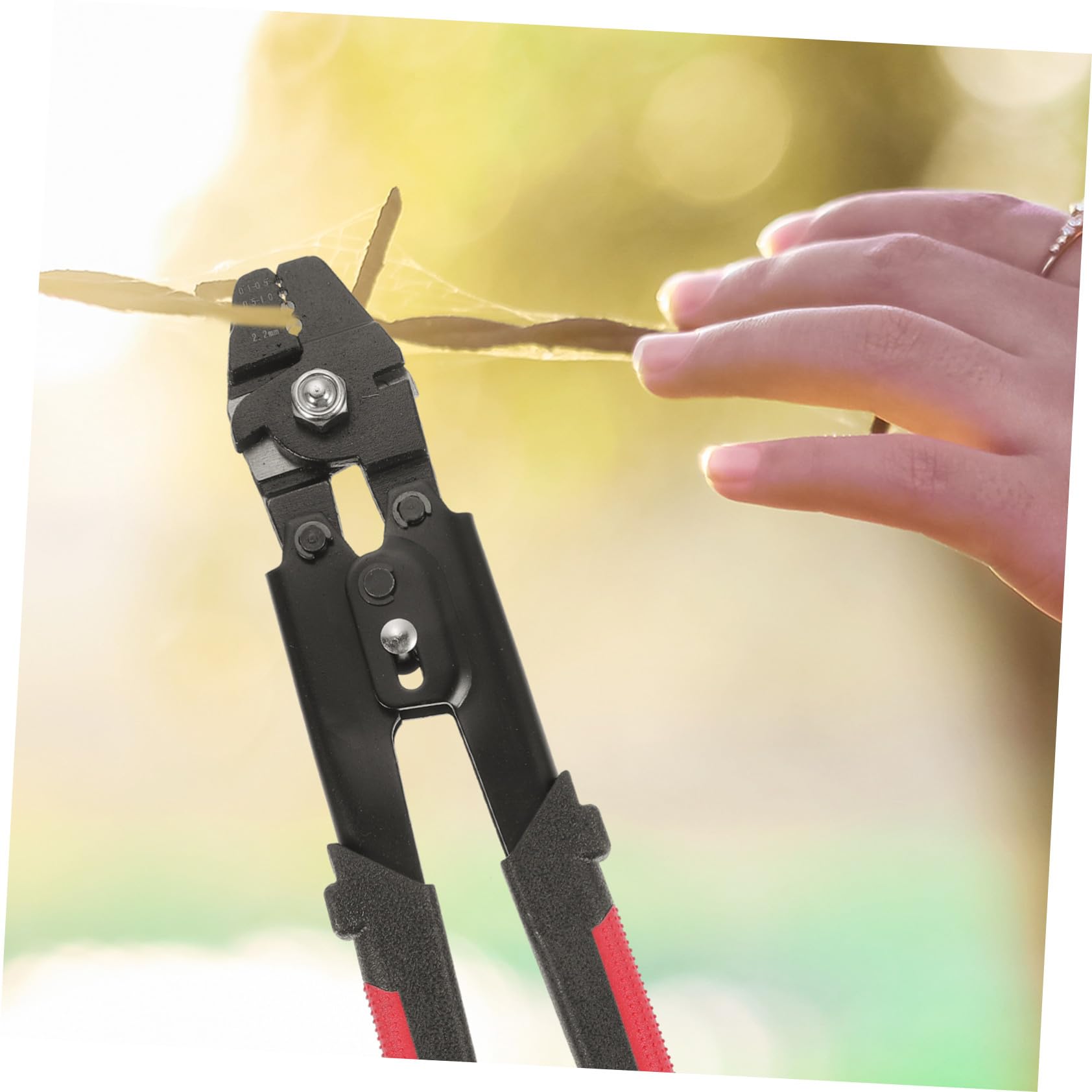 Pinza Crimpatrice in Acciaio Inox con Anelli Doppia Crimpatrice in Alluminio Manico Antiscivolo e Blocco Sicurezza per Cavi e Accessori da Pesca Portatile Alta Precisione