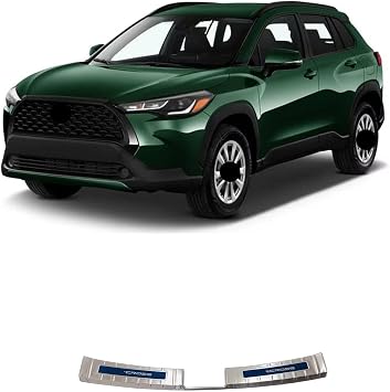 for Toyota Corolla Cross 2022-2024 silvery stainless steel Rear Bumper Protector Guard Plate silvery