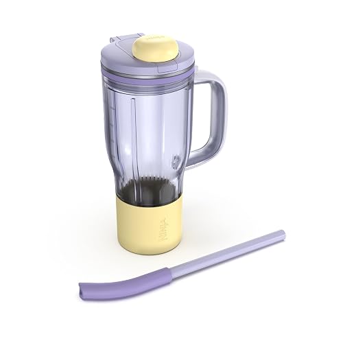 Ninja BlendBOSS 26oz Travel Tumbler & Straw, Purple, XSKDB326SLPR | 26-oz replacement travel tumbler with leakproof lid & straw for Ninja BlendBOSS DB301/DB351 series. Dishwasher safe.