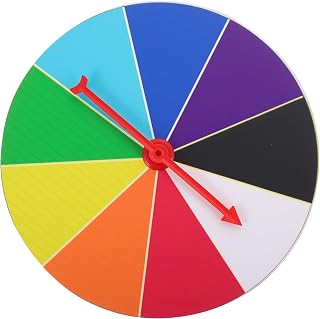 PRETYZOOM Spinning Prize Wheel 20cm Creative Spinning Prize Wheel Early Educational Spinning Wheel for Carnival Party Fortune Game in Party Pub Trade Show